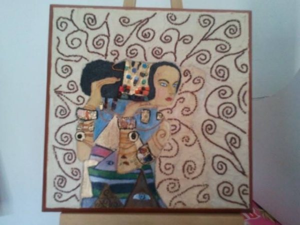 interprétation de Klimt, œuvre d'Anik-Chaïma