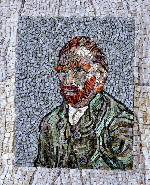 autoportrait de Van Gogh, œuvre d'Anik-Chaïma